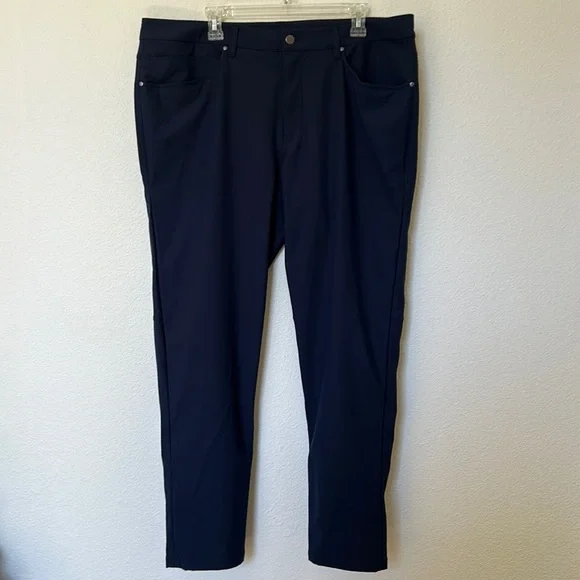 Lululemon Men’s ABC Pant Classic Warpstreme Iron Blue - Picture 1 of 8